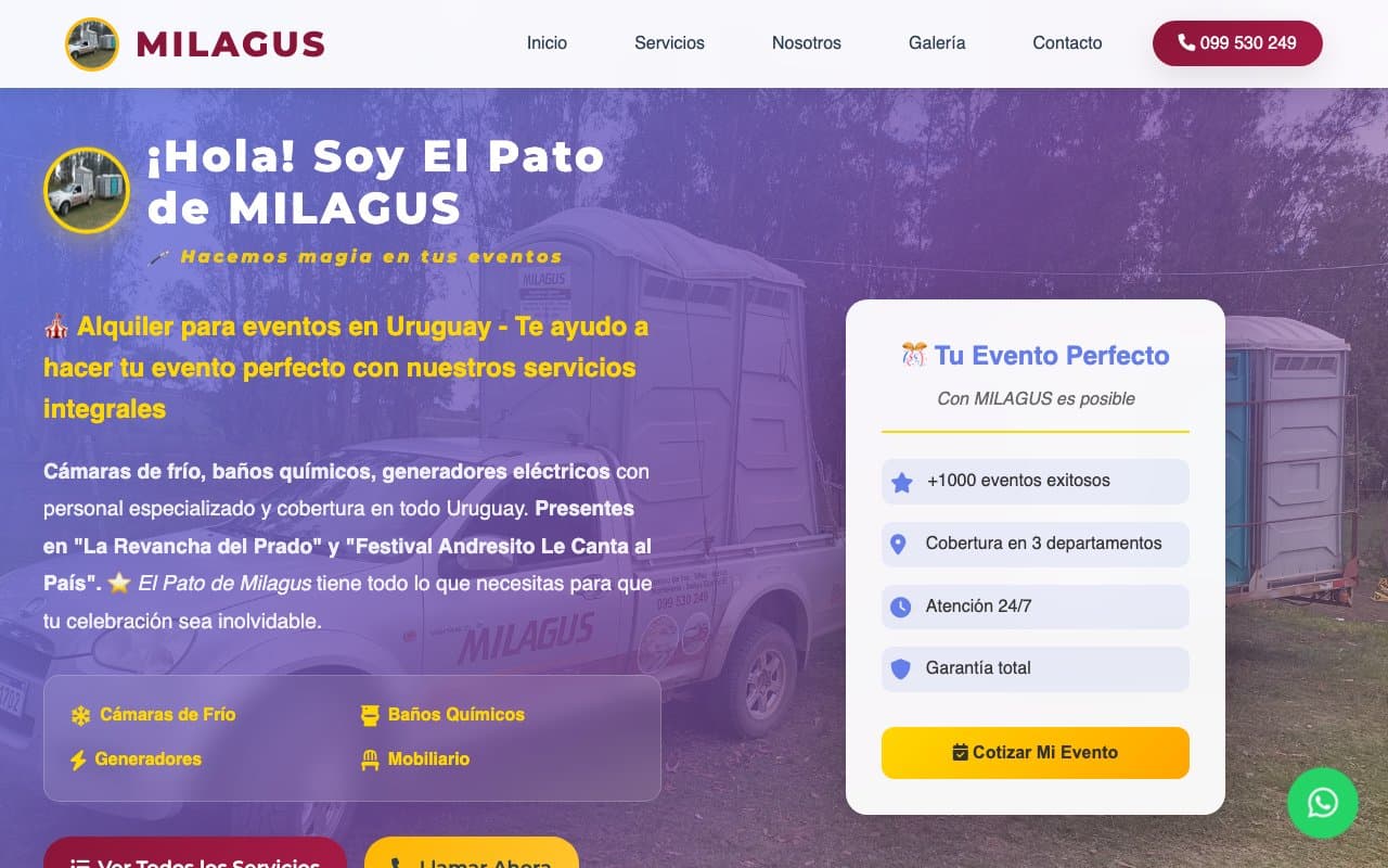 Captura de pantalla de Milagus