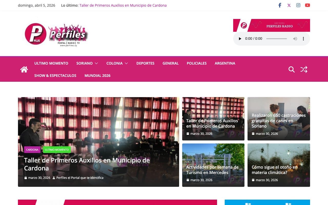 Captura de pantalla de Perfiles