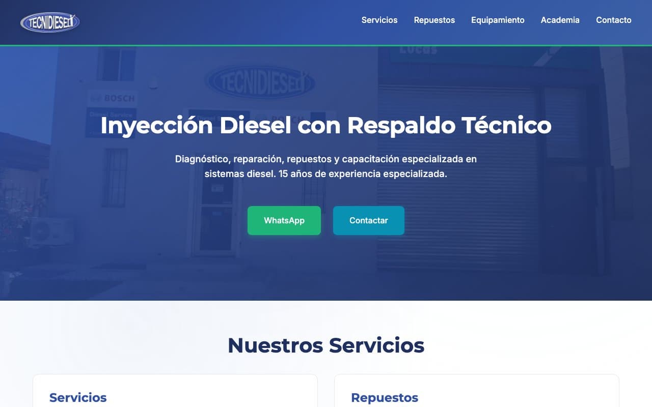 Captura de pantalla de Tecnidiesel